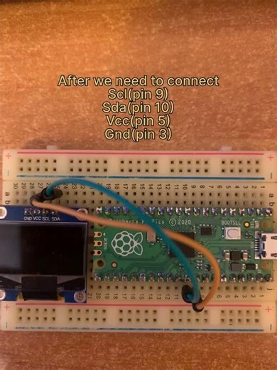 How to connect oled display to your raspberry pi pico