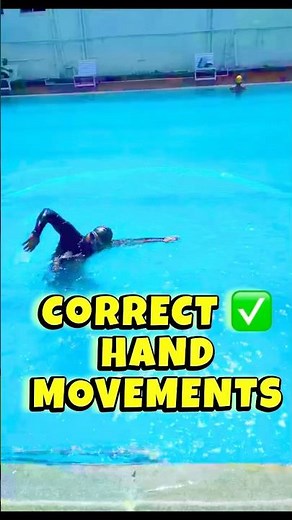 ✅ Correct Hand Movement in Freestyle | Swim Like Pro #shorts #swimming #shortsfeed