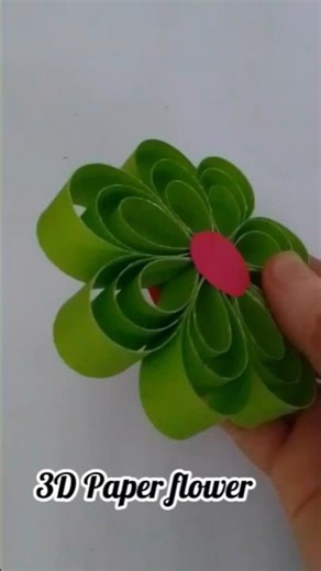 3D paper flower make 🌼| #shorts #craft #papercraft #diy #craftideas #handmade #paperflower #3d