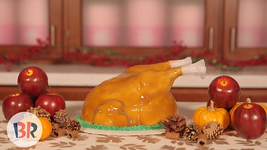 How to Carve a Baskin-Robbins Ice Cream Turkey Cake