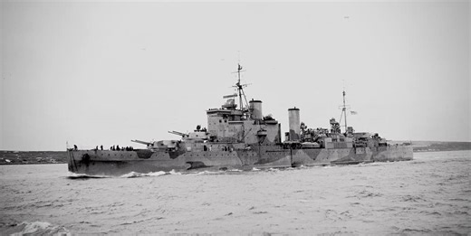 Royal Navy Cruisers | The County class cruiser HMS London underway at Scapa Flow, date unknown | Facebook