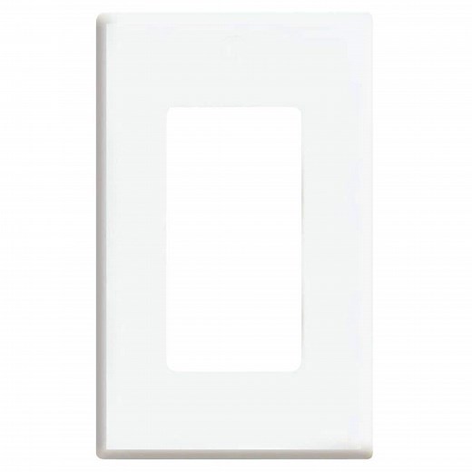 Reviews for Leviton 1-Gang White Decora/Rocker Polycarbonate Standard Screwless Wall Plate (1-Pack) 80301-W | Pg 1 - The Home Depot