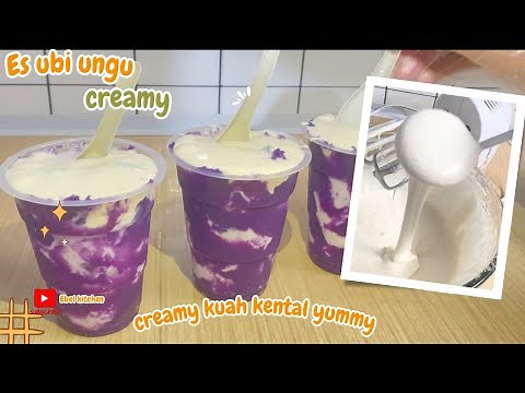 Es ubi ungu creamy, goguma latte, kuah kental yummy