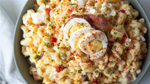 Loaded Deviled Egg Pasta Salad Recipe - Mashed