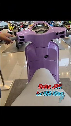 buka jok new vespa lx 150 lilac
