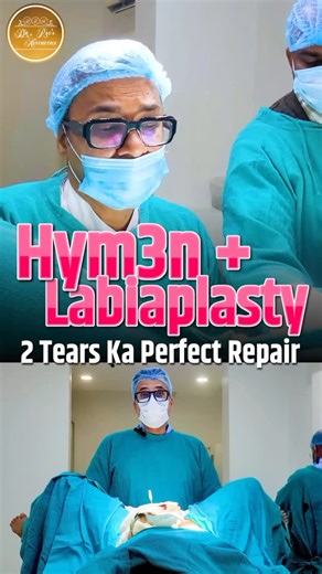 Dr.UB Rao on Instagram: "Hym3n + Labiaplasty Result: 2 Hym3n Tears Fixed! Labiaplasty Done Together | Real Surgical Insight! This patient came to our clinic with two hymen tears and enlarged labia. In this video, we explain the complete procedure of Hymen Repair (Hymenoplasty) and Labiaplasty, including: ✔ How we identified 5 o’clock to 7 o’clock hymen tears ✔ How both tears were repaired perfectly ✔ Why some girls naturally have a wider vaginal opening ✔ The connection between weight gain and v
