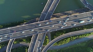 Aerial Drone View Highway Multi-level Junction Stock Footage Video (100% Royalty-free) 1058125279 | Shutterstock