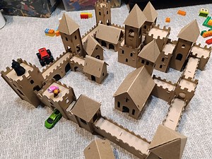 Modular Cardboard Castle: DIY Creative Playset (digital CNC Cutting File) - Etsy