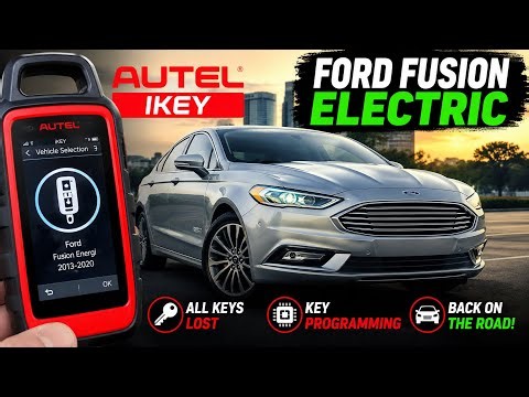 FORD FUSION ELECTRIC VEHICLE! Generate And Program a New Key with Autel 🔥 Step By Step!