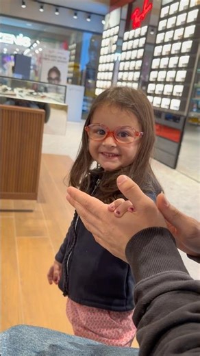 Emmina with her new glasses🥹❤️the complete video is out here on YouTube!