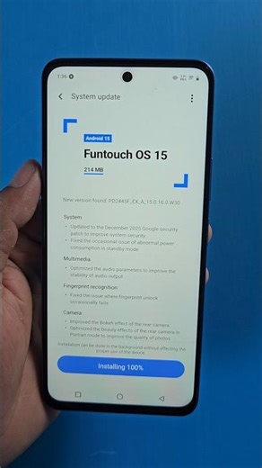 New Update iQOO Z10x Funtouch OS 15#shortvideo #smartphone #viral #iqoophones