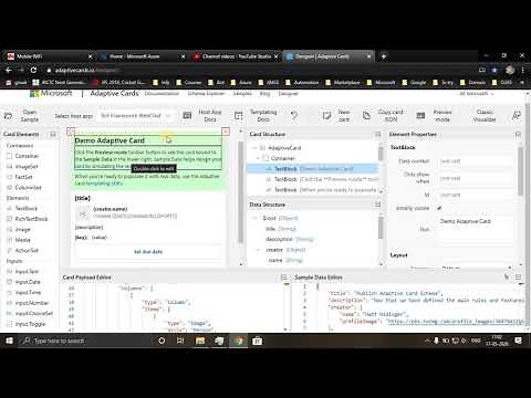 Create Adaptive Cards using Drag and Drop Feature