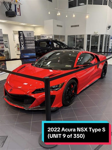 The 2022 Acura NSX Type S is the final, most powerful version of the second-generation hybrid supercar, limited to 350 units worldwide, featuring a 600-hp twin-turbo V6 hybrid powertrain, all-wheel drive, and performance upgrades like carbon-ceramic brakes, making it a high-performance send-off for the model with sharp styling and advanced technology. It blends luxury with exotic performance, boasting a 0-60 mph time of around 2.7 seconds and a 9-speed dual-clutch transmission. #acura #luxurycar