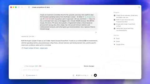 As Codex works, you can see what’s happening at a glance, including task progress, the files and tools it used, and what comes next.