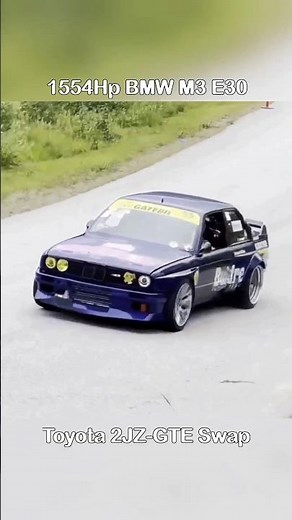 1500+Hp BMW M3 E30 2JZ Massive Turbo Power 🔥