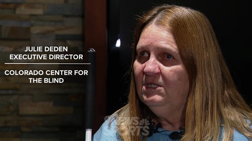 The Nuggets hosted a live demo of the new OneCourt technology offering real-time game tracking for blind and low-vision fans! The device uses haptic technology that translates movement into vibrations. #9Sports | 9NEWS Sports