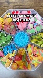 🌊🧜‍♀️Let’s make a LITTLE MERMAID Candy Platter!🧜‍♀️🌊 #reels #viral #satisfying #asmr #explorepage #candies #funny #platter | Poppin Candy