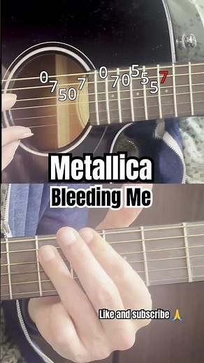 How to play Bleeding Me from Metallica (guitar tabs)