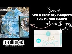 123 Punch Board We R Memory Keepers Review & Envelope Mail Art for Handmade Cards