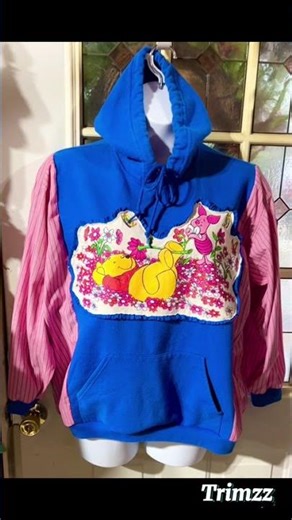 Upcycled Winnie The Pooh Sweatshirt available in my Etsy shop called Trimzz. #winniethepooh #upcycle