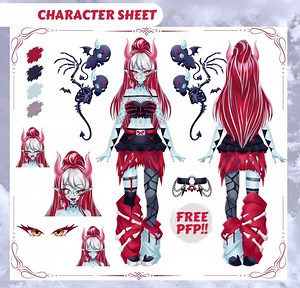 Custom Character Reference Sheet: Anime, Vtuber, PNG Art, Character Sheet - Etsy