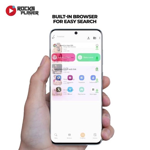 Video Player with Built-in Browser & Downloader (Android) | Rocks Video Player
