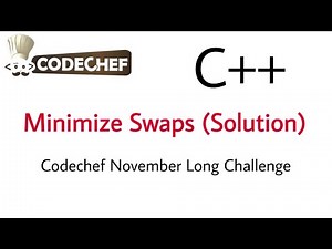 Minimize swaps (Solution) || Codechef November Long Challenge