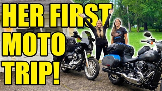 Her FIRST long distance motorcycle trip! Babes Ride Out!