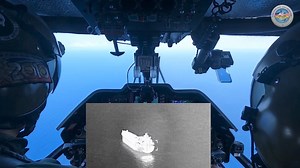 AW-109 launching an AW-109AH APKWS rocket from above to hit the target during the maritime exercise of #Balikatan2024. | Armed Forces of the Philippines