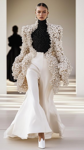 VARYA JAMYL on Instagram: "✨ The Pearly Runway Collection @varyalbrand radiates timeless sophistication. Pearls take center stage, offering soft shimmer and refined luxury. From delicate details to bold accents, these designs reflect effortless glamour, perfect for those who embrace subtle yet striking beauty. AI studio @varyalbrand Open for commissions. #VARYAJAMYL #PearlyCollection #TimelessElegance #LuxuryDesign #SophisticatedStyle #FashionJewelry #MinimalLuxury #UnderstatedGlamour"