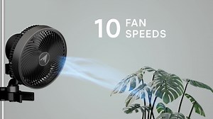 Built with precision 10-speed control for greater circulation in any grow tent. https://acinfinity.com/clip-on-fans/ | AC Infinity Inc.