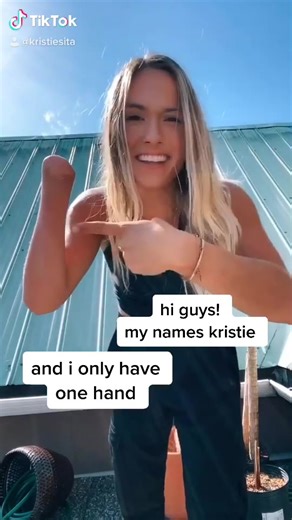 kristiesita (@kristiehannasmith) - positivity always wins :) #fyp #foryou #amputee