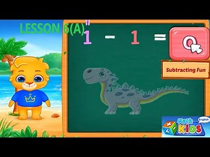LESSON 6A subtracting fun with RUBY and LUCAS math baby kids and collect sticker stamp LUCAScartoon