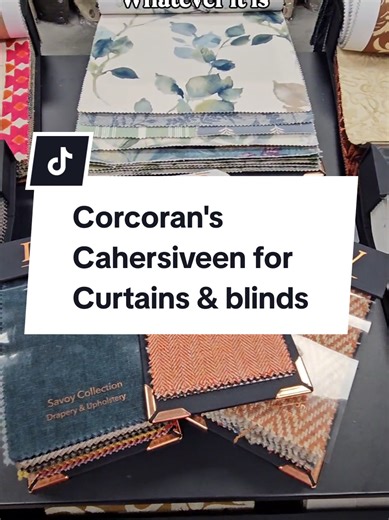 Nestled in the heart of South Kerry, you'll find Corcoran's founding store in Cahersiveen We are delighted to work with interior designer Linda Goodman, showcasing Corcoran's Cahersiveen extensive drapery section From curtains to Upholstry and beyond, Corcoran's Cahersiveen is your one stop shop for curtains and blinds Call: 066 947 3026