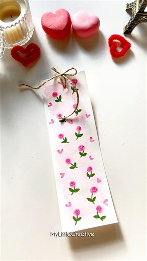 Easy DIY bookmark idea 💕✨#shorts