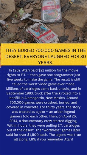 Atari Buried 700,000 Games in the Desert — 30 Years Later, They Dug Them Up