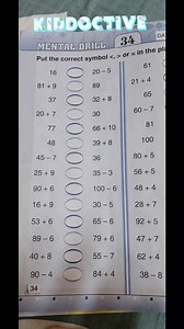 Comparison worksheet for grade2. Kiddoctive - Homeschooling Everyone #reelsfb #math #mentalmath #viral #Worksheet | Kiddoctive - Homeschooling | Facebook