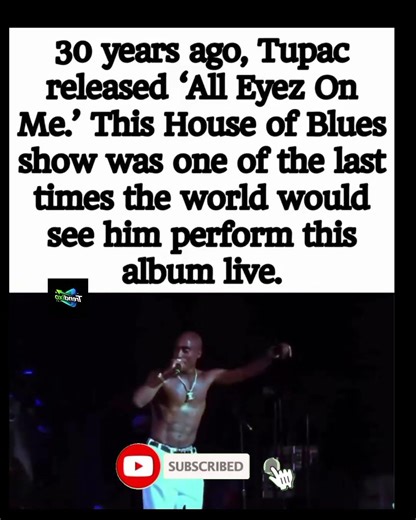 ✍️30 years of 'All Eyez On Me' — one of his last times performing it live. 🕊️🎤#Tupac #2Pac #shorts