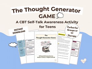CBT Reframing Game for Teens: Thought Generator, Coping Skills (printable PDF) - Etsy UK