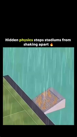 🎭 on Instagram: "This post shares a 22-second animation demonstrating structural engineering in stadium design, showing how a grandstand withstands crowd-induced vibrations from synchronized jumping, using a seesaw analogy to illustrate load balancing and resonance avoidance. The video highlights real-world physics principles, such as dynamic loading and damping, supported by studies like those in the Journal of Sound and Vibration (e.g., 2005 research on crowd-structure interaction causing amp