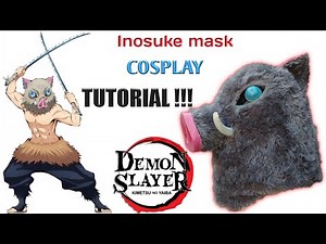 How to make Inosuke boar mask cosplay || TUTORIAL Membuat Topeng Inosuke KIMETSU NO YAIBA