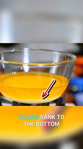 Discover the easy method for clarifying butter! By simmering butter in a hot water bath, the milk solids separate. After chilling, removing these solids leaves clarified butter, perfect for cooking. Have you ever tried this technique? #clarifiedbutter #cooking #butter #howto #easyrecipe | Trupp- The Chefs Table Cooking School | Facebook