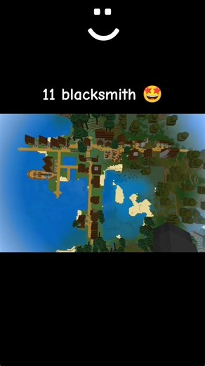 11 blacksmith village in Minecraft🤩