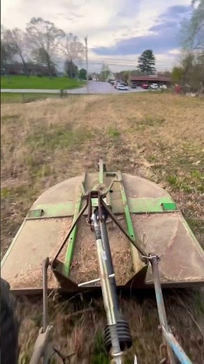 Bush hogging with ford 4000
