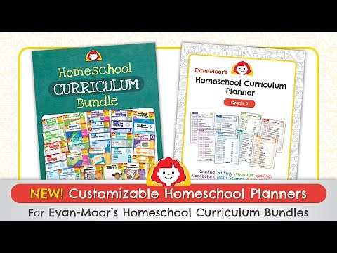 New Customizable Homeschool Planners for Evan-Moor's Homeschool Curriculum Bundles