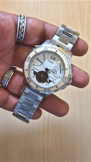 Timex Automatic Open-Heart classic design with mechanical complexity