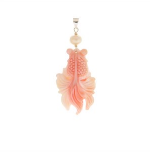 Queen Conch Fish Carving Conch With Freshwater Pearl