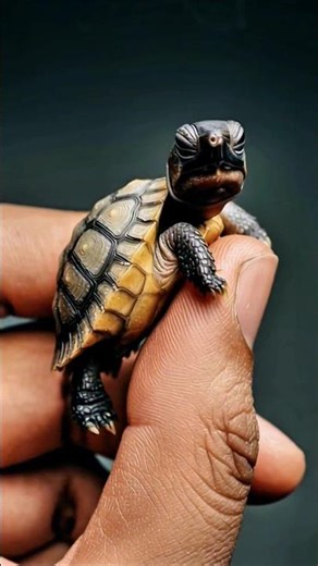 Tiny Turtle in Hand 🐢💚 | The Cutest Mini Turtle Ever Seen #shorts #part1