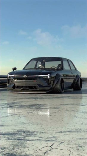 Aglomerado Digital | IA e Carros on Instagram: "O terror dos APzeiros e dos Porsches de boyzinho chegou. 💀🏁 Apresentando o Chevrolet Chevette SS Restomod 2026. O meme do “Chevette V8” acabou de atingir um nível cibernético. 🚀 O Swap: Motor Corvette LT2 6.2L V8 aspirado no cofre. Nada de motor elétrico, aqui é girar a chave e acordar o quarteirão inteiro. 👺 A Cara: O Facelift mais polêmico e agressivo: A dianteira da Nova Blazer EV SS. 🛞 Os Sapatos: Pneus Toyo Proxes tão largos que precisou 