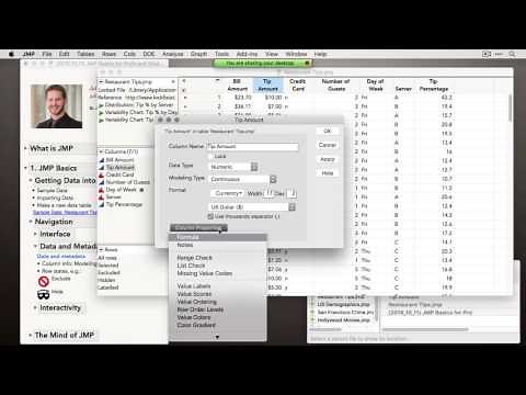 JMP Basics for Professors and Students (10/11/2016)